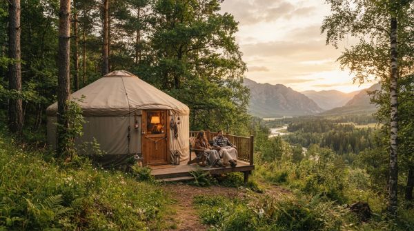 Escapade en pleine nature: pourquoi choisir une yourte pour le week-end